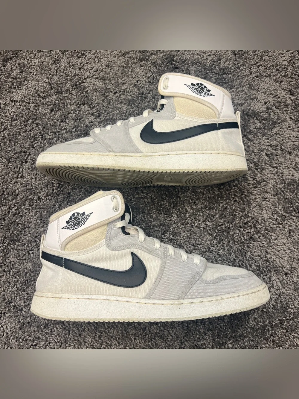 Jordan 1 Retro AJKO Shoes Men’s Size 12 White Black Grey Fog Sail DO5047-100